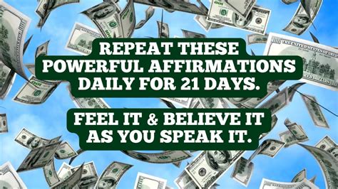 Money Affirmations for Health, Wealth, Happiness, Abundance (21 Days