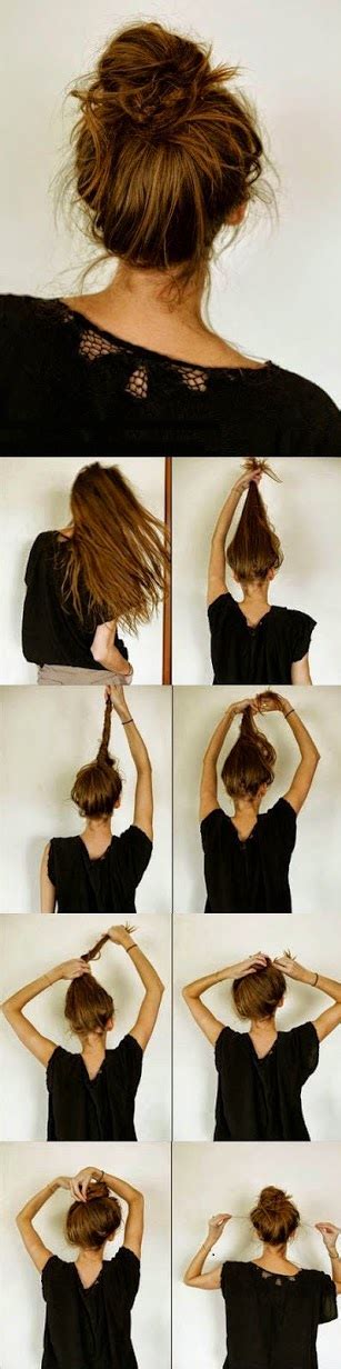 Messy Bun Hairstyles For Long Hair Step By Step Beautiful Girls