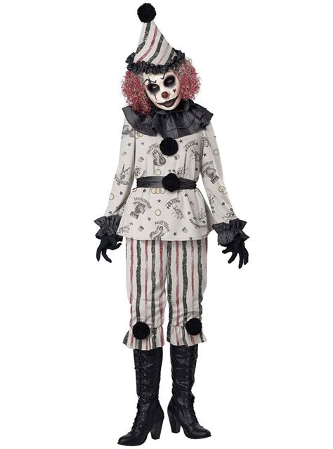 creepy clown women s halloween fancy dress costume ubicaciondepersonas cdmx gob mx