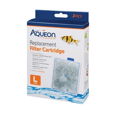 Aqueon Replacement Aquarium Filter Cartridges Large 3pk