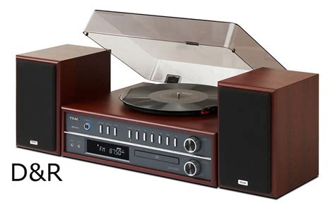 Teac Turntable Stereo System With Cdradiobluetooth Cherry