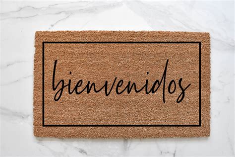 Bienvenidos Doormat Welcome Mat Housewarming T Outdoor Etsy