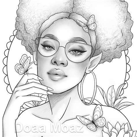 African American Girl Coloring Pages