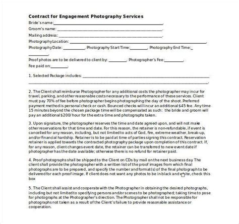 Check spelling or type a new query. 20+ Photography Contract Template