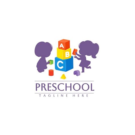 Premium Vector Kindergarten School Or Preschool Logo Day Care Logo