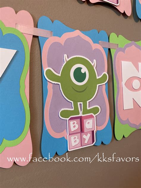 Monsters Inc Baby Shower Bannermonsters Inc Baby Etsy