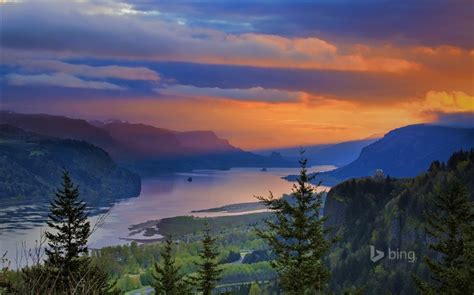 Columbia River Gorge November 2015 Bing Wallpaper Wallpapers View