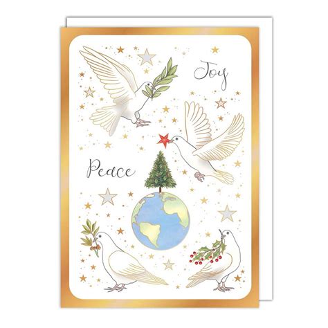 Quire Publishing Peace Joy Doves Christmas Card Mcx4664