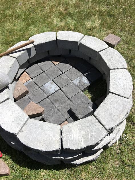 How To Build A Diy Fire Pit For Only 60 • Keeping It Simple Crafts