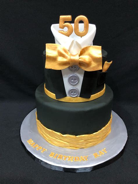 50th Man’s Birthday Cake Tuxedo Cake Birthday Cakes For Men 50th Birthday Cake 60th