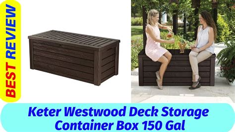 Keter Westwood Deck Box 150 Gallon Review Youtube