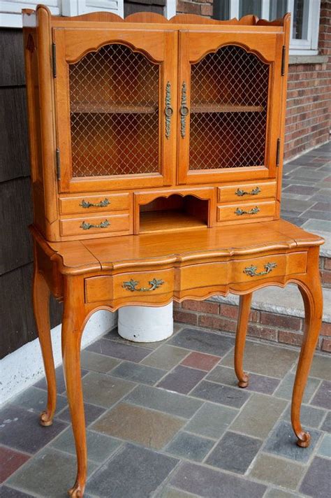 Traditional and contemporary elements work together in the french provincial style writing desk. French Provincial Petite Secretary Desk by VRDesigners on ...