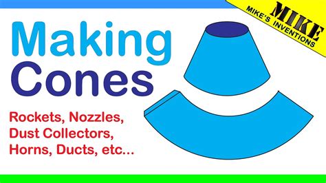 Making Cone Shapes Mikes Inventions Youtube