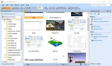 Microsoft Office Picture Manager 10 Lenarecords