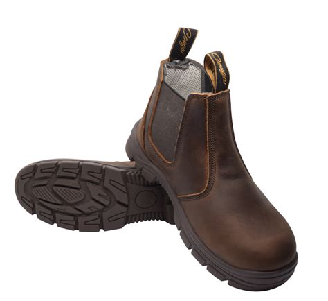 Cougar Grafton Pull On Non Safety Work Boots With Triple Stitching