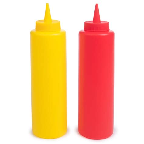 Ketchup And Mustard Squeeze Bottles