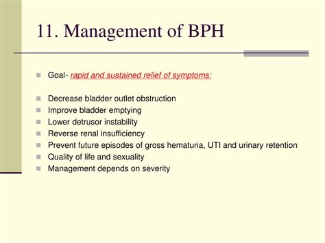 Ppt Urinary Obstruction Benign Prostatic Hyperplasia Bph Powerpoint Presentation Id