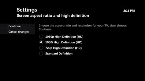 Setting The Maxtv Picture Size Aspect Ratio For Your Tv Type