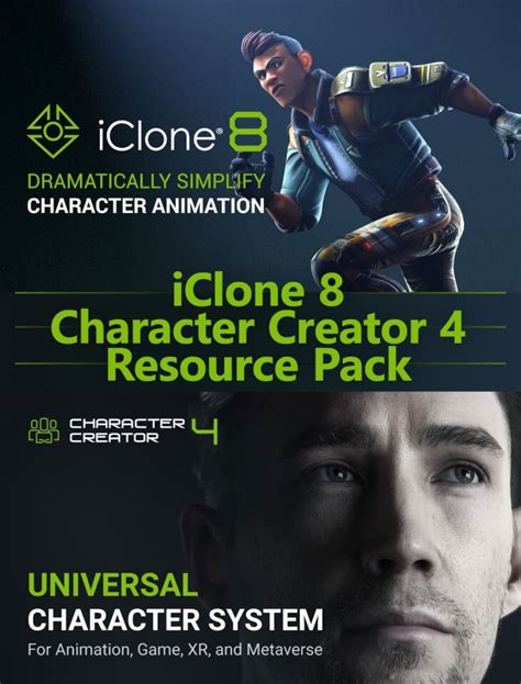 Iclone 8 Character Creator 4 Resource Pack Bundle Ez Render