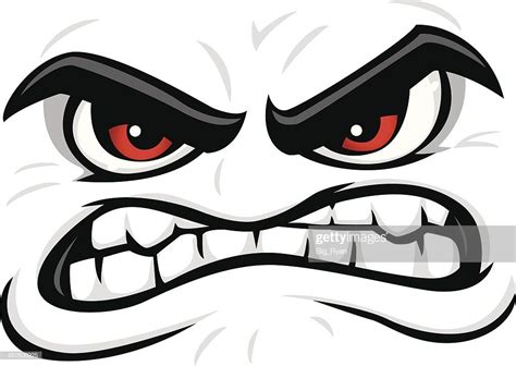 Stock Illustration Angry Face Angry Cartoon Cartoon Eyes Cartoon Art Brush Drawing Face