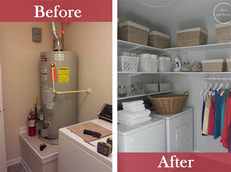 Started with a laundry room with washer dryer, metal shelves and the cheapest garage sink money could by. 23 Best Budget Friendly Laundry Room Makeover Ideas and ...