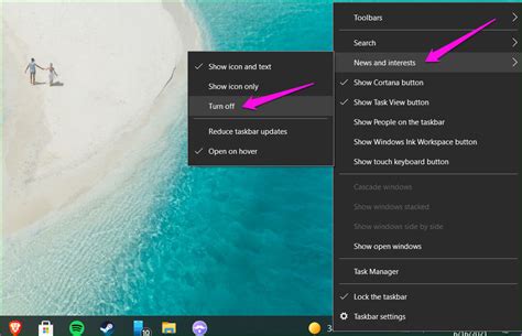 How To Hide News And Interests Widget On Windows Taskbar Images