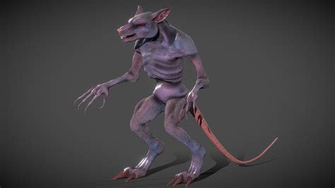 Humanoid Rat For Games Download Free 3d Model By Ghbanck Ghb3dart