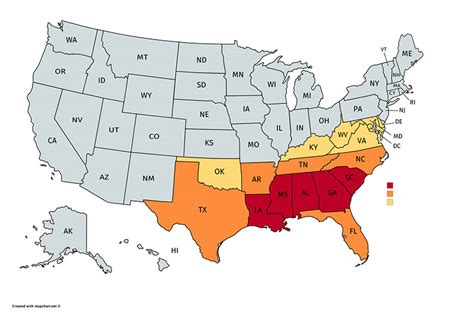 What States Are Considered The Deep South What States