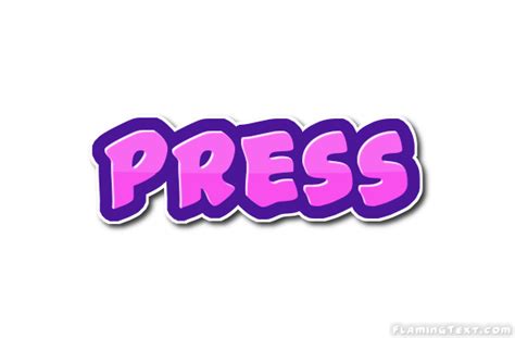 Press Logo Free Logo Design Tool From Flaming Text