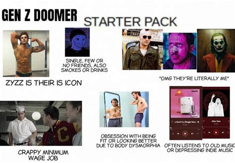 Gen Z Doomer Starterpack Rstarterpacks Starter Packs Know Your Meme