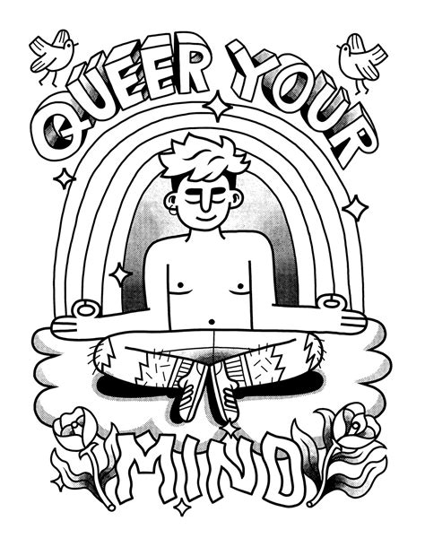 Lgbt Adult Coloring Page Coloring Pages