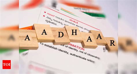 Aadhaar Government Has An Important Message For These Aadhaar Cardholders Times Of India