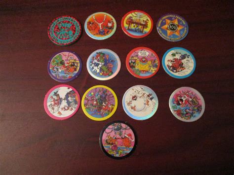 Slammer Whammers Pogs Tazos Milk Caps Collection Of 13 Pog