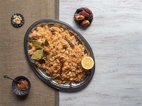 Traditional Arabic Basmati Rice With Vegetables Arabic Cuisine