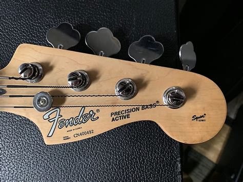 Fender Squier Series Standard Precision Bass Active 1992 Reverb