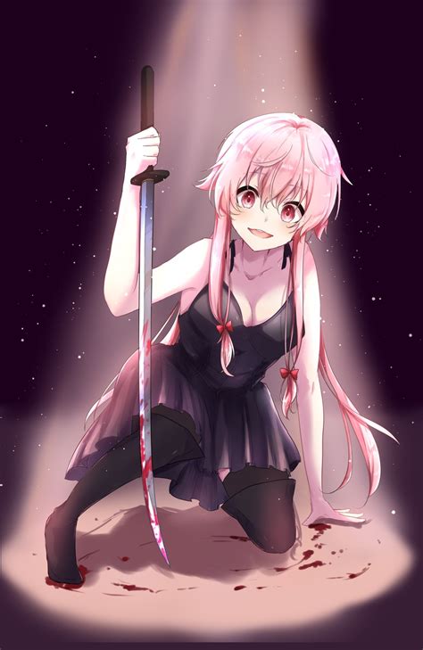 Gasai Yuno Mirai Nikki Drawn By Ioichiha Danbooru