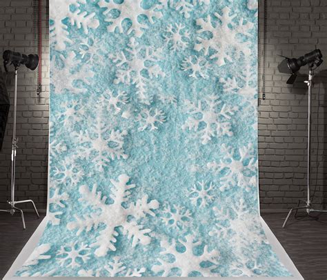 GreenDecor Polyester Fabric 5x7ft Winter Photography Backdrops Green ...