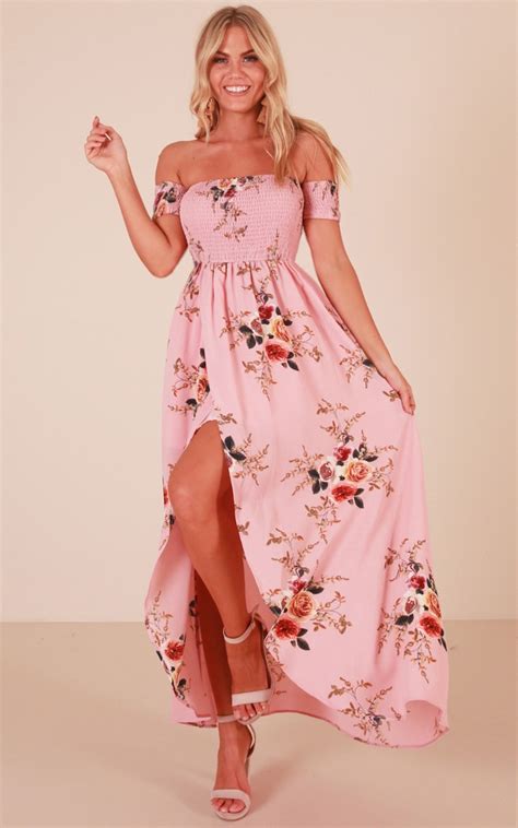 Lovestruck Maxi Dress In Pink Floral Showpo