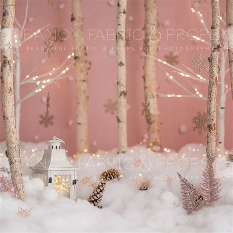 Ofila Winter Wonderland Backdrop 5x3ft Winter Snowscape Photos