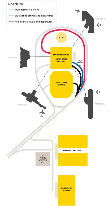 Tampa Airport Map Tpa Printable Terminal Maps Shops Food