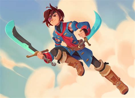 Artstation Skies Of Arcadia Vyse