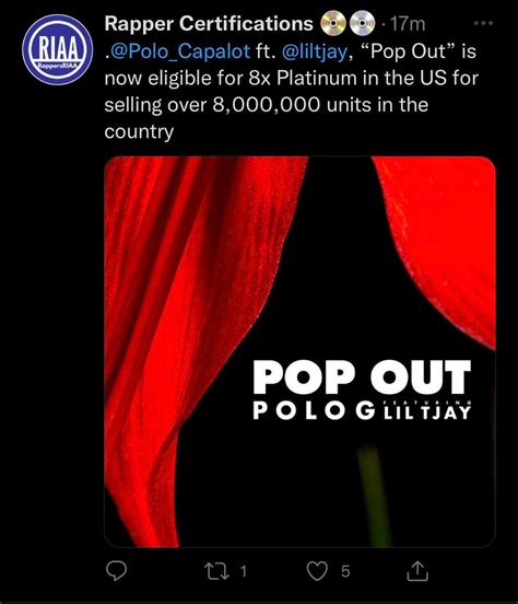 pop out is eligible 8x platinum with the pace it s going it could be diamond by end of next