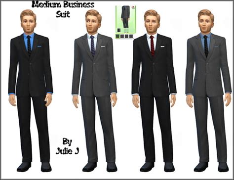 Male Business Suits Recoloured At Julie J Sims 4 Updates