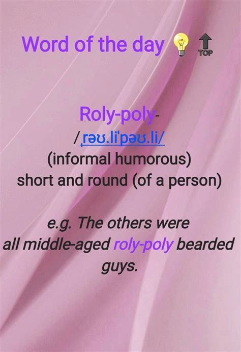 Word Of The Day Roly Poly Daily Vocabulary Comprehension Exercises
