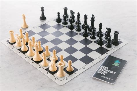 Best Chess Set Ever Tournament Chess Set With 20” X 20” Foldable Silicone Board And Weighted