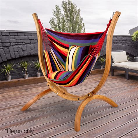 3ds max + skp 3ds. Multi Colour Hammock Chair With Pillows And Curved Wooden ...