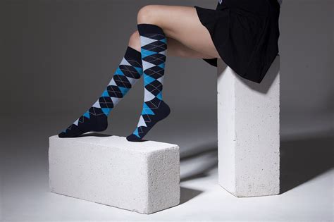 Womens High Class Argyle Knee High Socks Set Socks N Socks