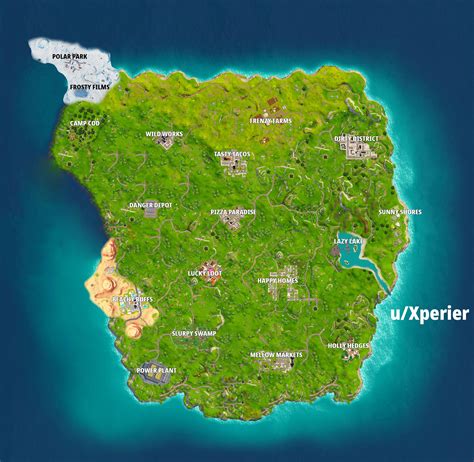 Fortnite Map Chapter 2 Season 1 With Names Best Map F7f