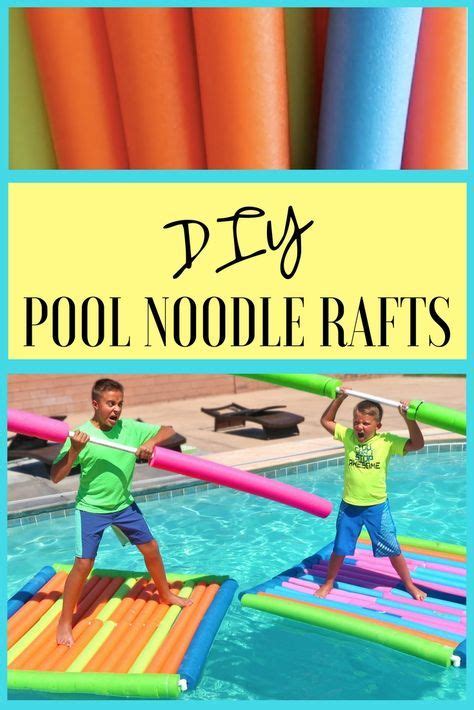 Pool Noodle Raft Racing Experiment Backyard Swimming Pool Challenge