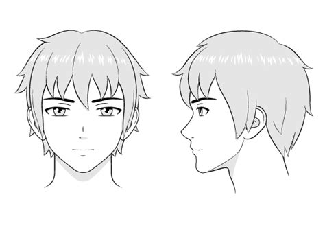 How To Draw Anime And Manga Male Head And Face Animeoutline